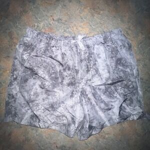 DSG Vintage Gray Camouflage Mens Athletic Shorts, XL